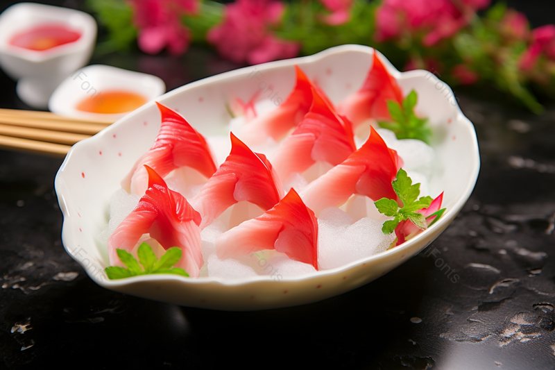 日本刺身北极贝海鲜料理摄影图,高清,摄影图,摄影图片,图片大全,摄影图免费下载